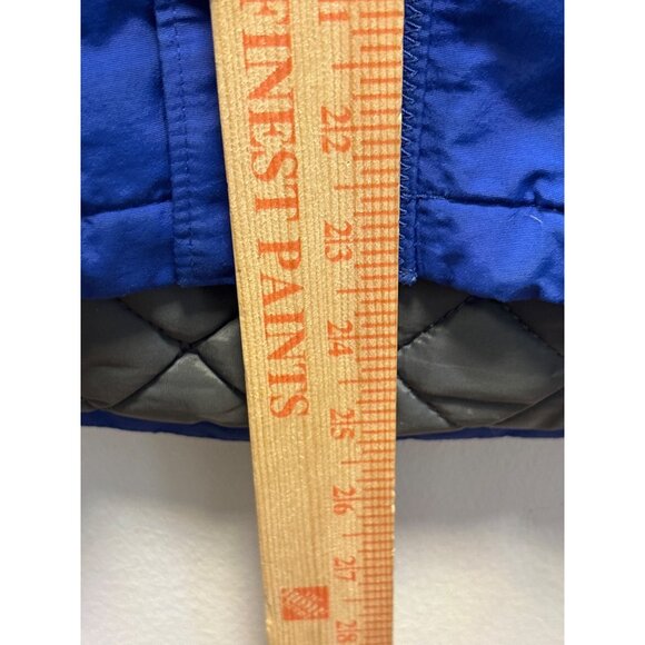 Lands End Boys Winter Jacket Size 10-12 Blue & Black Polyester - Picture 5 of 11